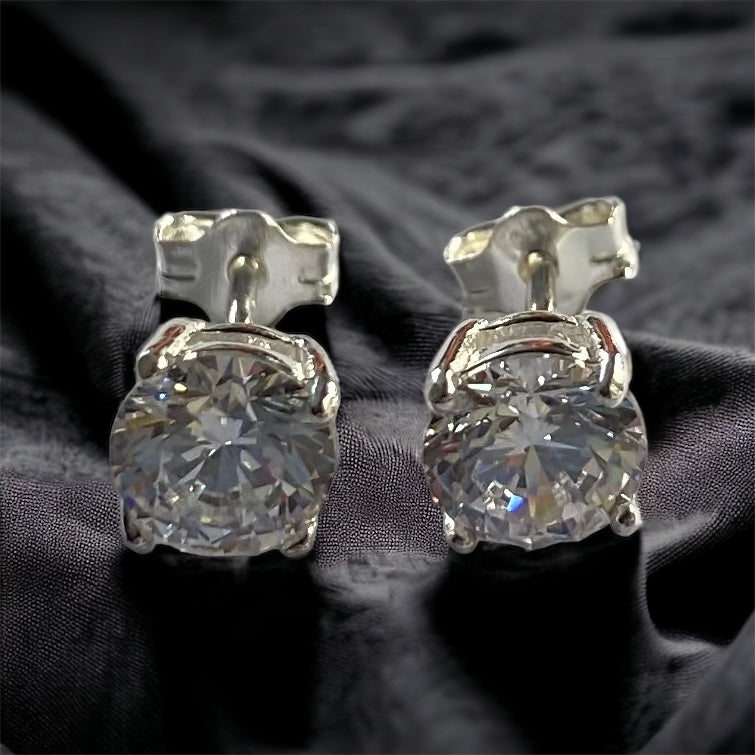 Sterling Silver Zirconia Studs