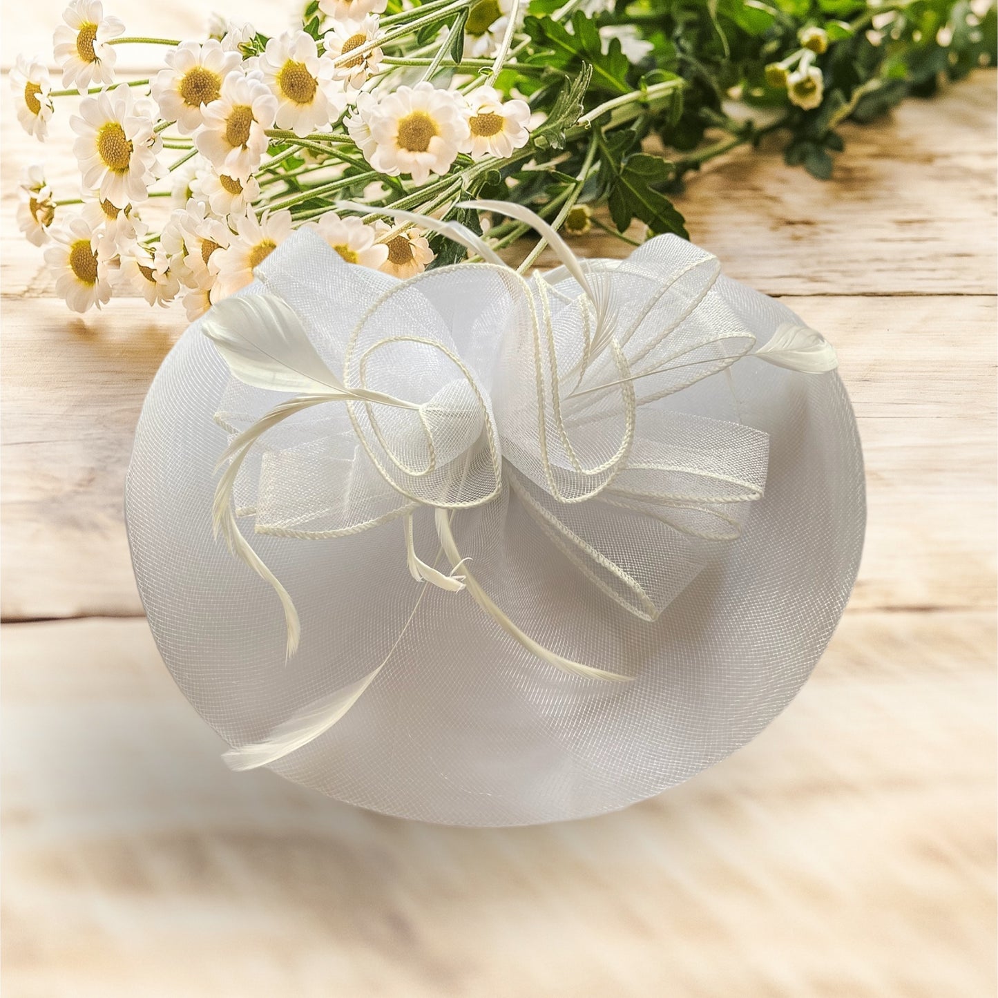 Fascinator Hat White